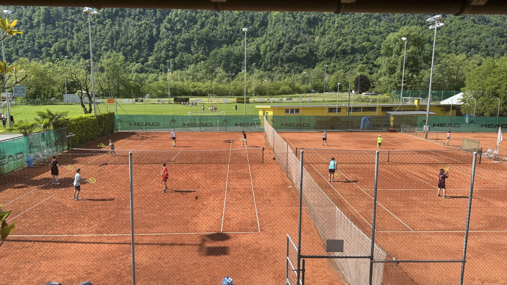 Campi da tennis al Tennis Club Pedemonte